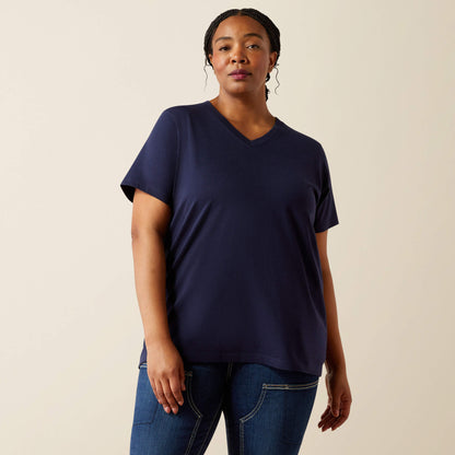 Ariat Recommended Rebar Cotton Strong Standard V-Neck T-Shirt