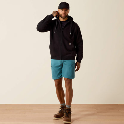 Ariat Quality Rebar Lightweight Label Full Zip Hoodie