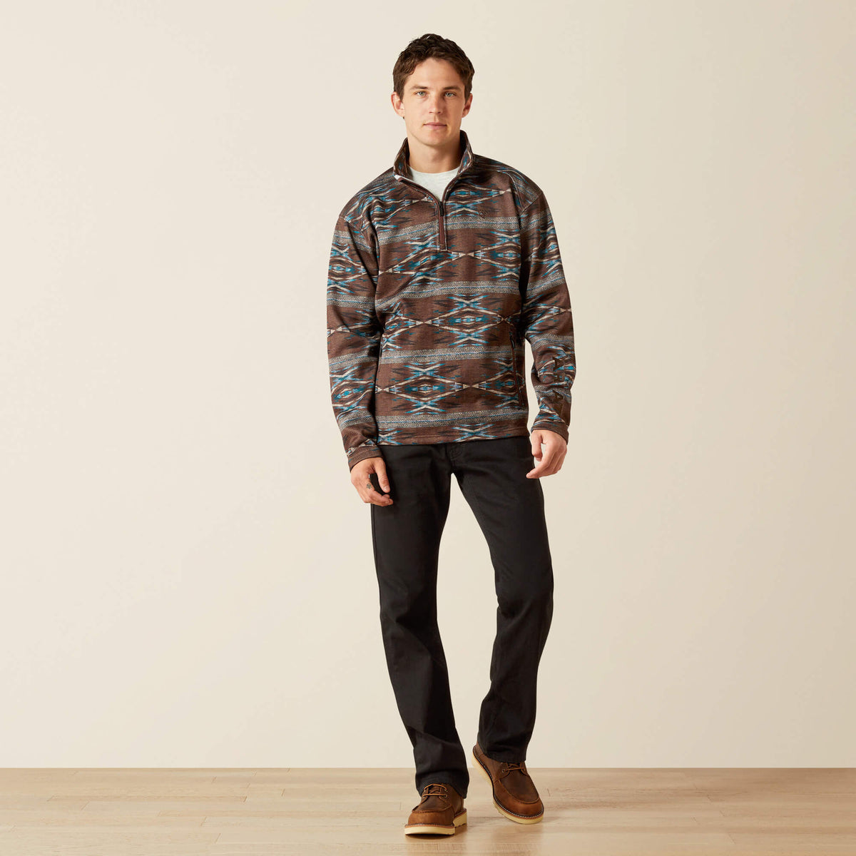 Ariat Smart Buy Caldwell Logo 1/4 Zip Sweater