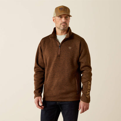 Ariat Deals Caldwell Logo 1/4 Zip Sweater