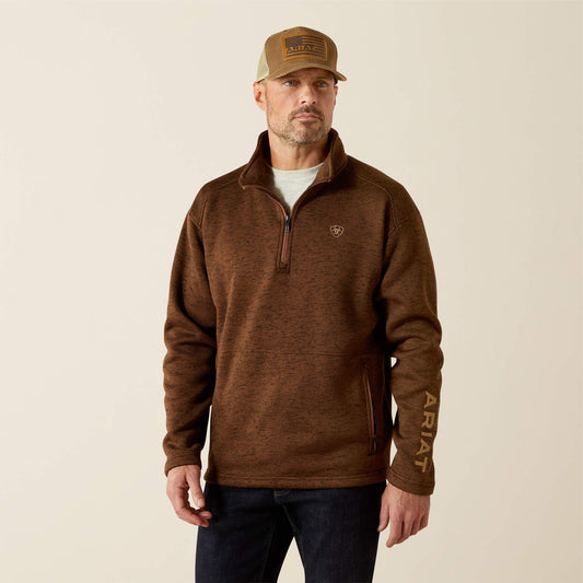 Ariat Deals Caldwell Logo 1/4 Zip Sweater