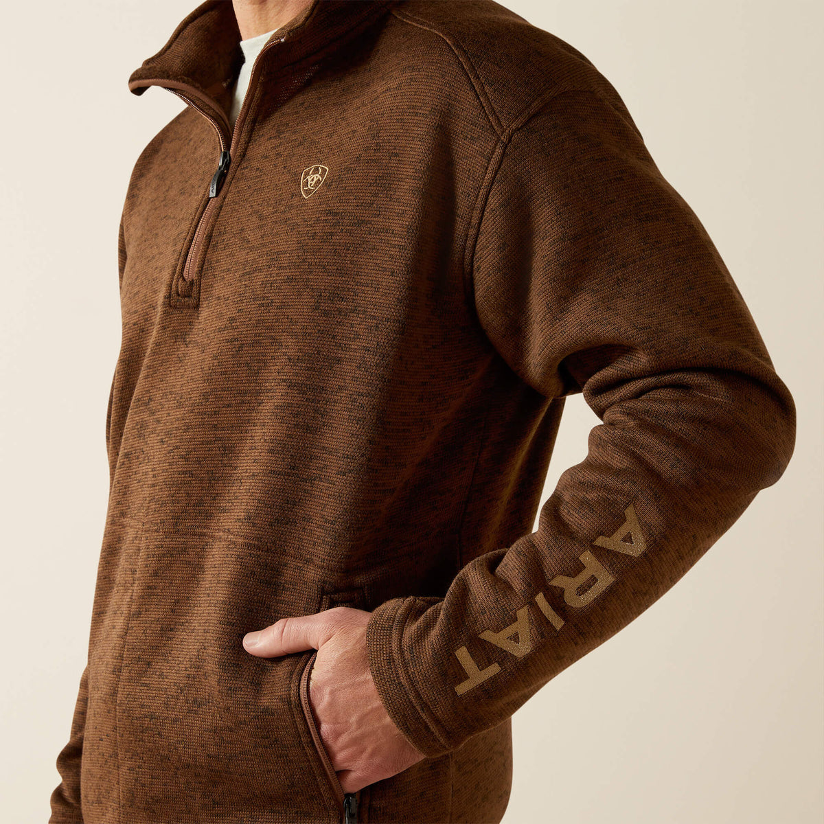 Ariat Deals Caldwell Logo 1/4 Zip Sweater