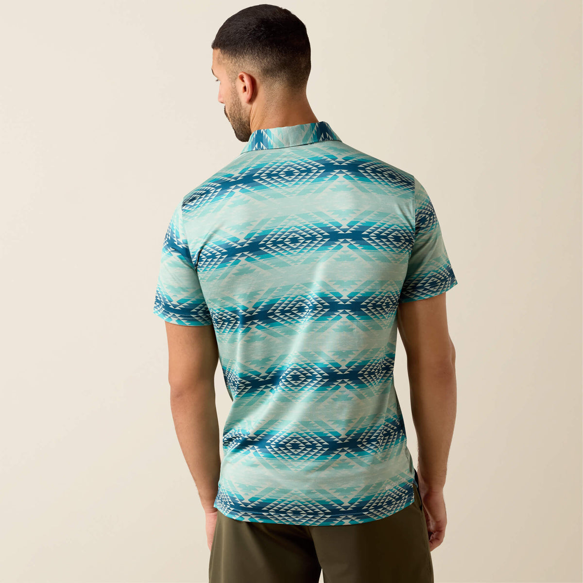 Ariat Exclusive All Over Print Heathered Classic Fit Polo