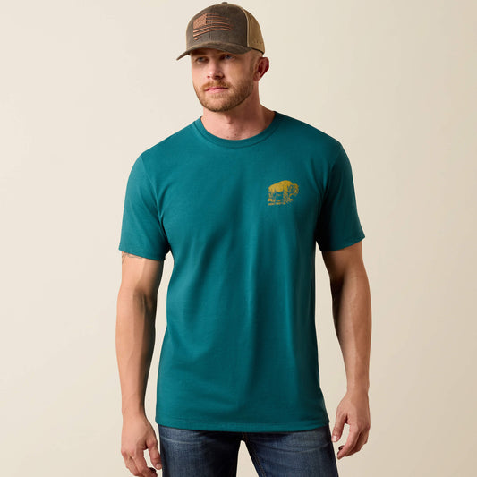 Ariat Hot Sale Ariat Bison Wander Flag Classic Fit T-Shirt