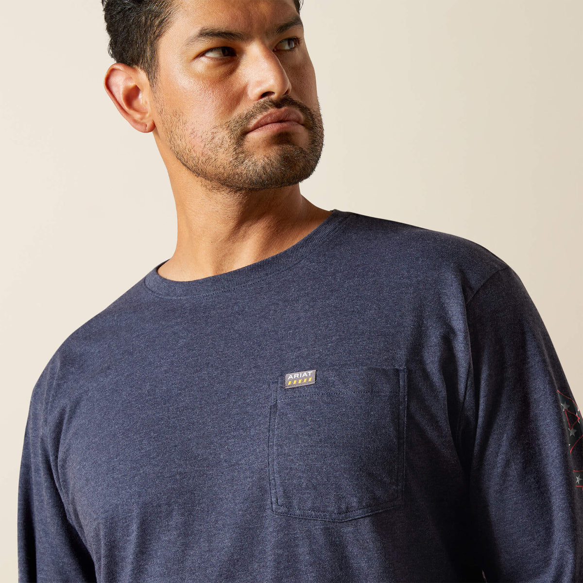 Ariat Hot Sale Rebar Cotton Strong Standard Logo Pocket T-Shirt
