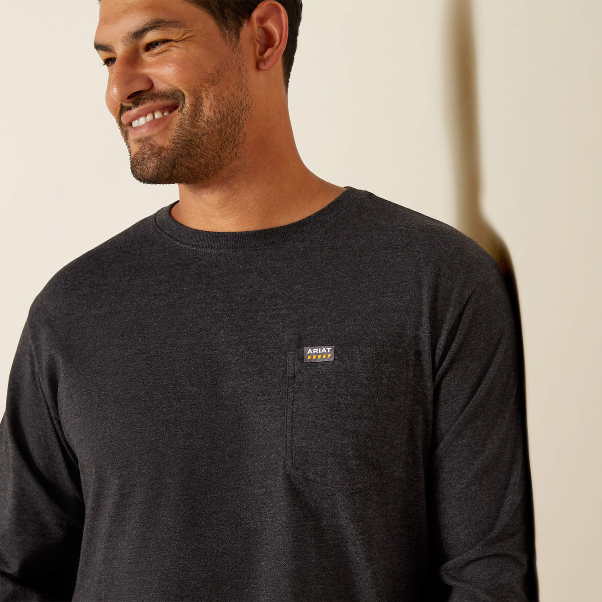 Ariat Value Rebar Cotton Strong Standard Logo Pocket T-Shirt