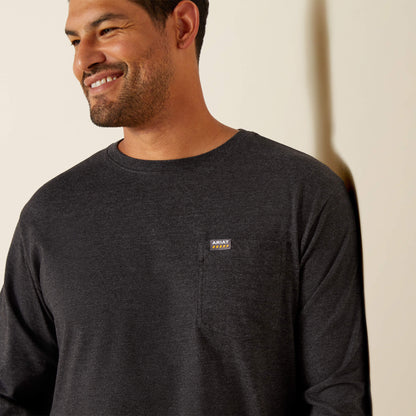 Ariat Value Rebar Cotton Strong Standard Logo Pocket T-Shirt