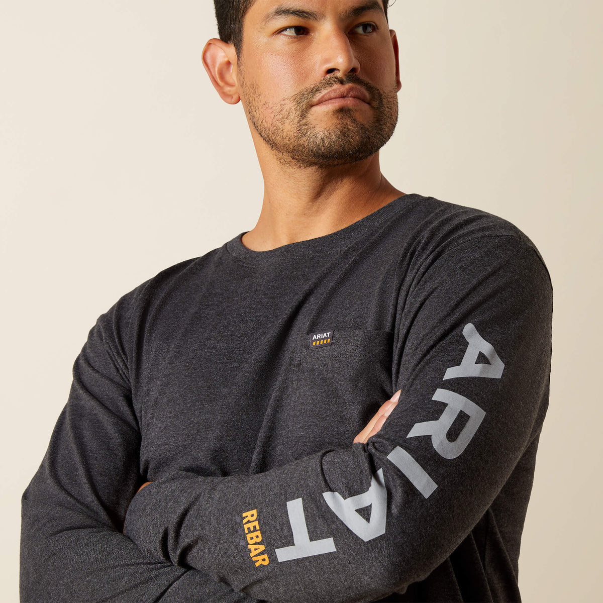 Ariat Value Rebar Cotton Strong Standard Logo Pocket T-Shirt