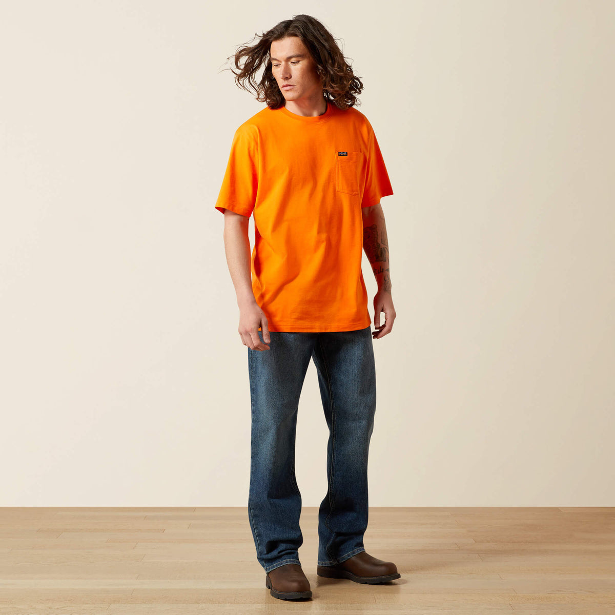 Ariat Quality Rebar Cotton Strong Standard Pocket T-Shirt
