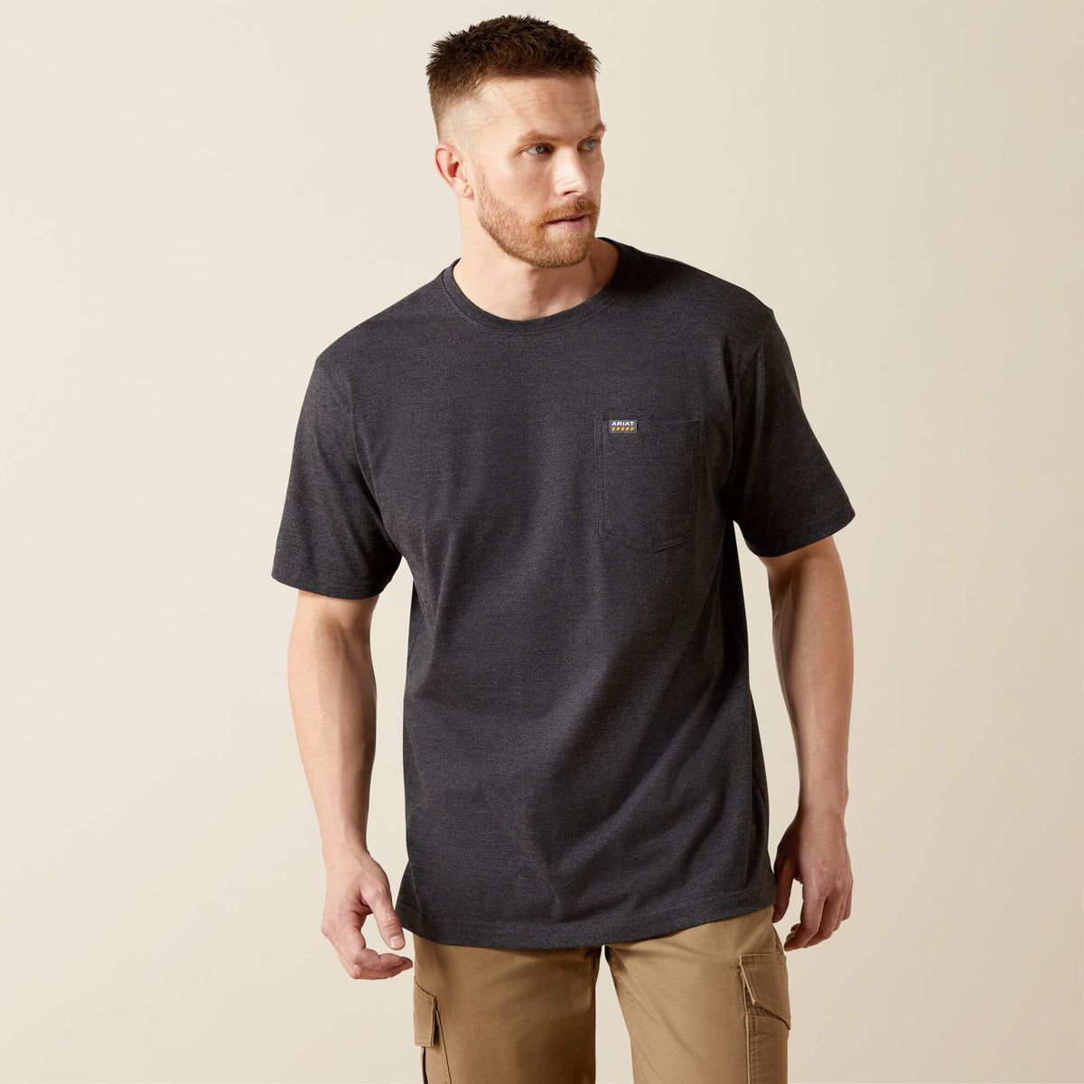 Ariat Quality Rebar Cotton Strong Standard Pocket T-Shirt