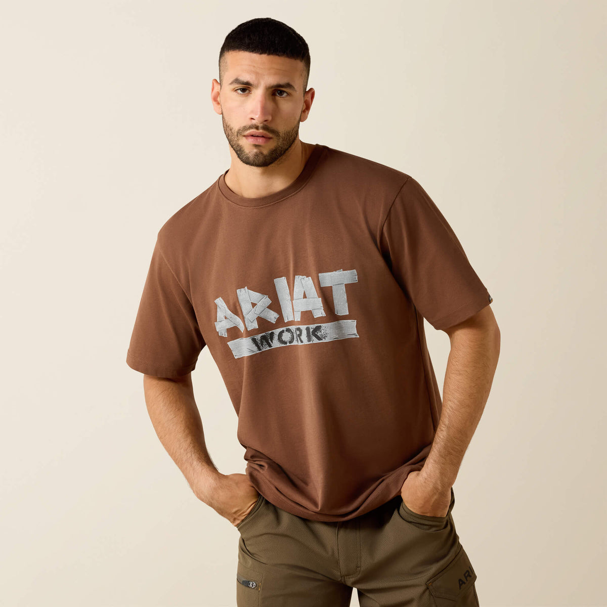 Ariat Smart Buy Rebar Cotton Strong Duct Logo T-Shirt