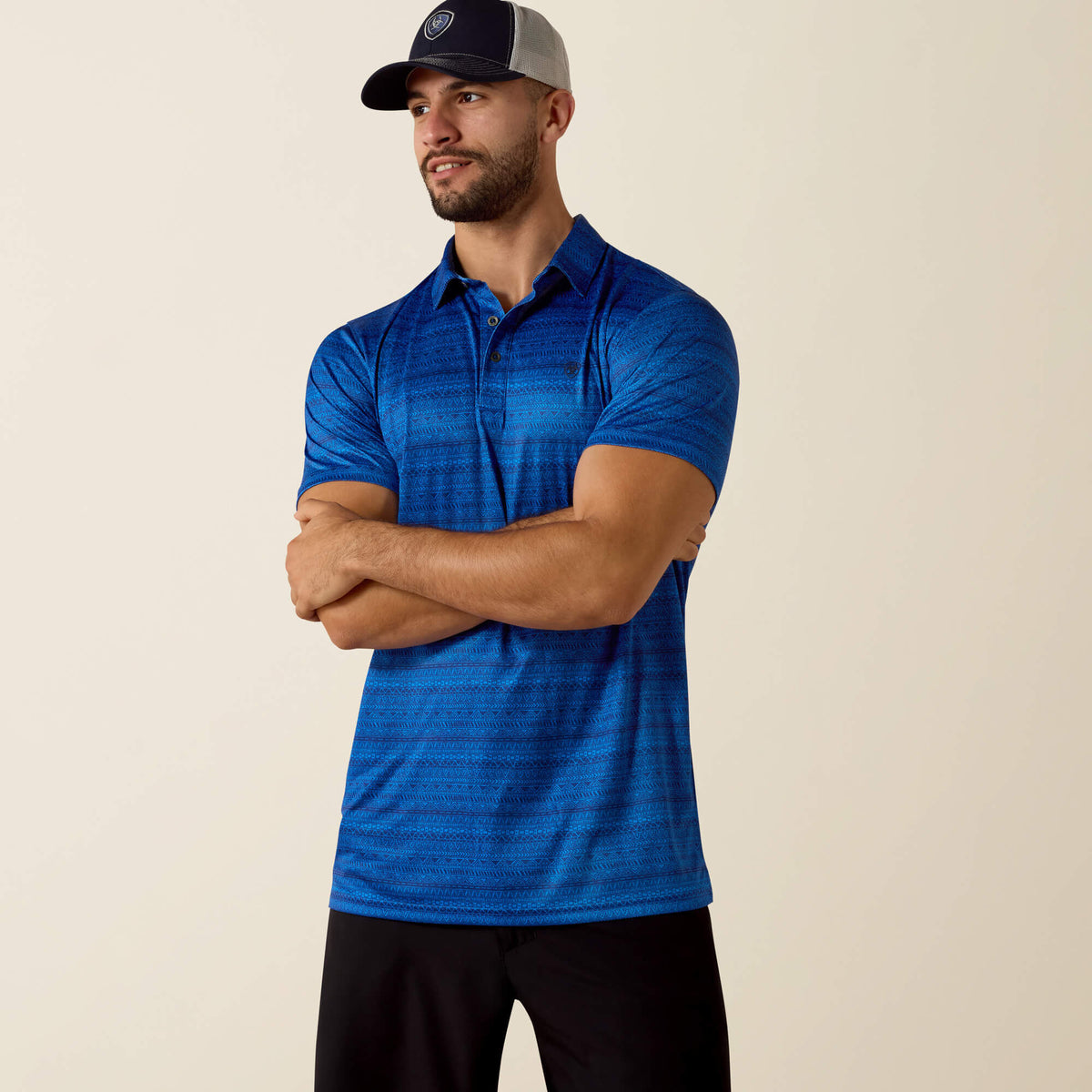 Ariat Signature All Over Print Fitted Polo