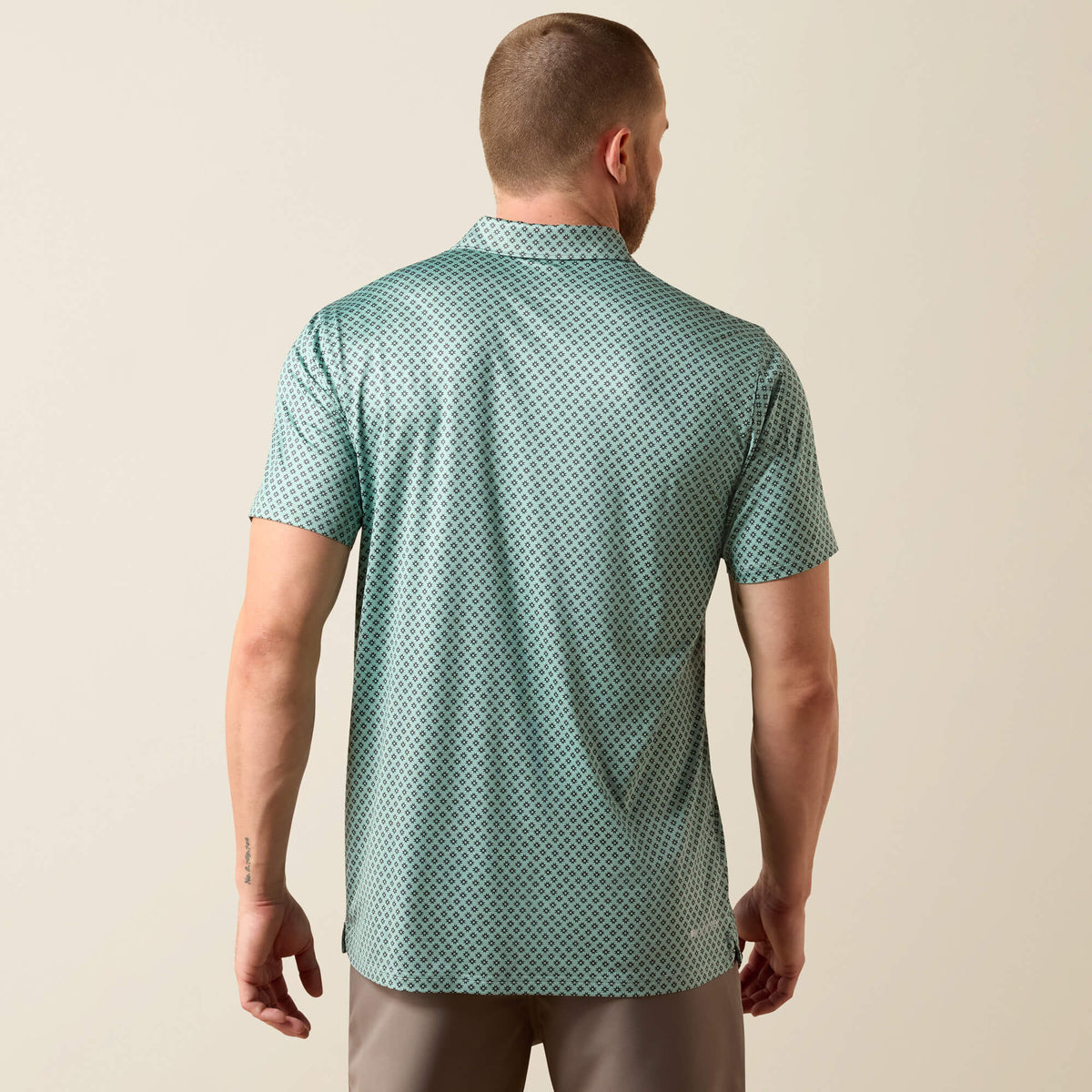 Ariat Premium All Over Print Heathered Fitted Polo
