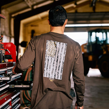 Ariat Sale Rebar Workman Reflective Flag Graphic T-Shirt
