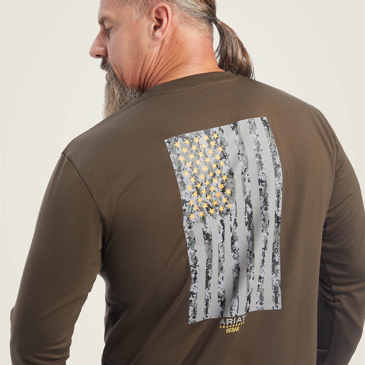 Ariat Sale Rebar Workman Reflective Flag Graphic T-Shirt
