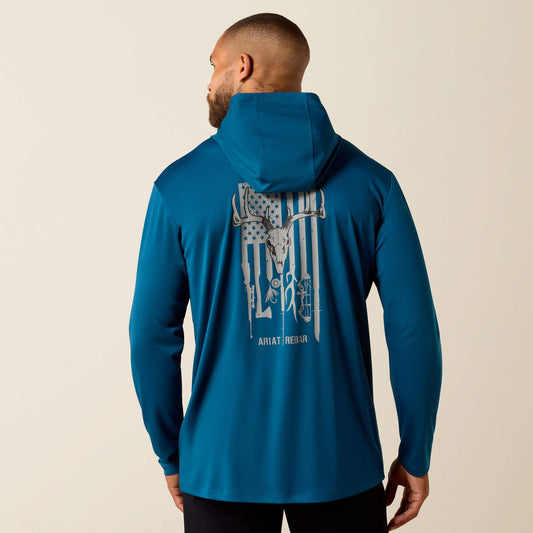 Ariat Latest Rebar Sunblocker Outdoor Hooded Classic Fit Long Sleeve T-Shirt