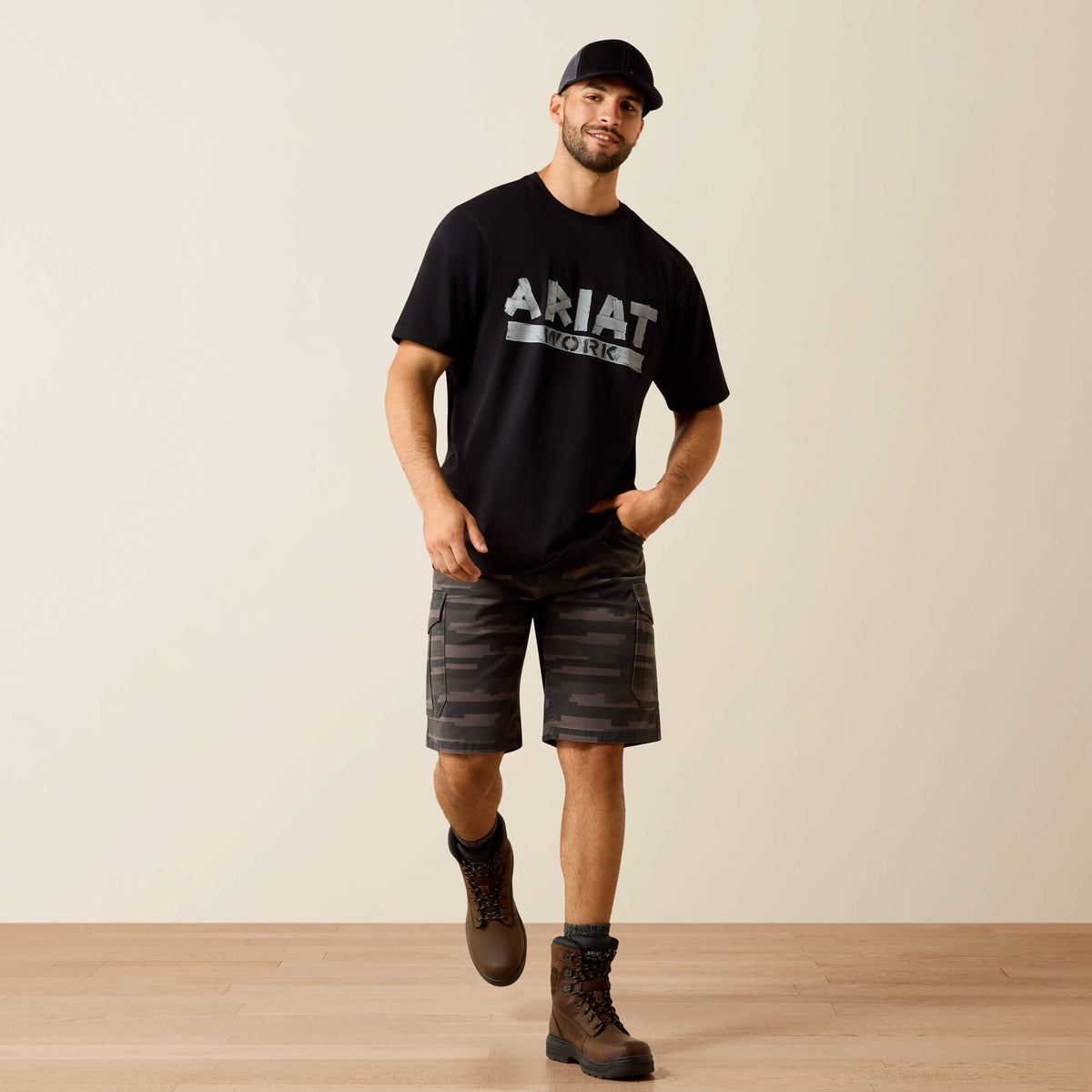 Ariat Deals Rebar Cotton Strong Duct Logo T-Shirt