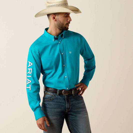Ariat Classic Team Logo Lightweight Twill Classic Fit Shirt