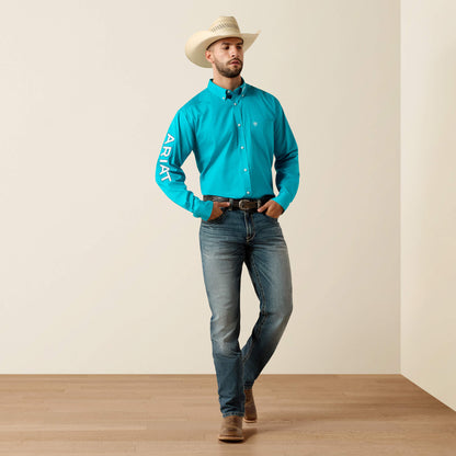 Ariat Classic Team Logo Lightweight Twill Classic Fit Shirt