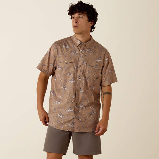 Ariat Signature Printed VentTEK Western Fitted Snap Shirt