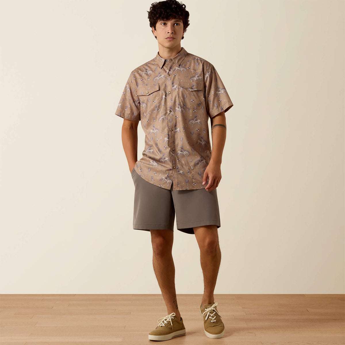 Ariat Signature Printed VentTEK Western Fitted Snap Shirt