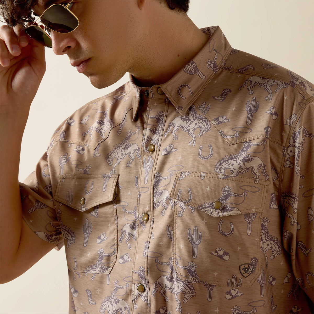 Ariat Signature Printed VentTEK Western Fitted Snap Shirt