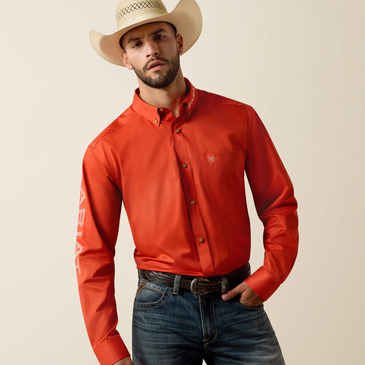 Ariat Premium Team Logo Lightweight Twill Classic Fit Shirt