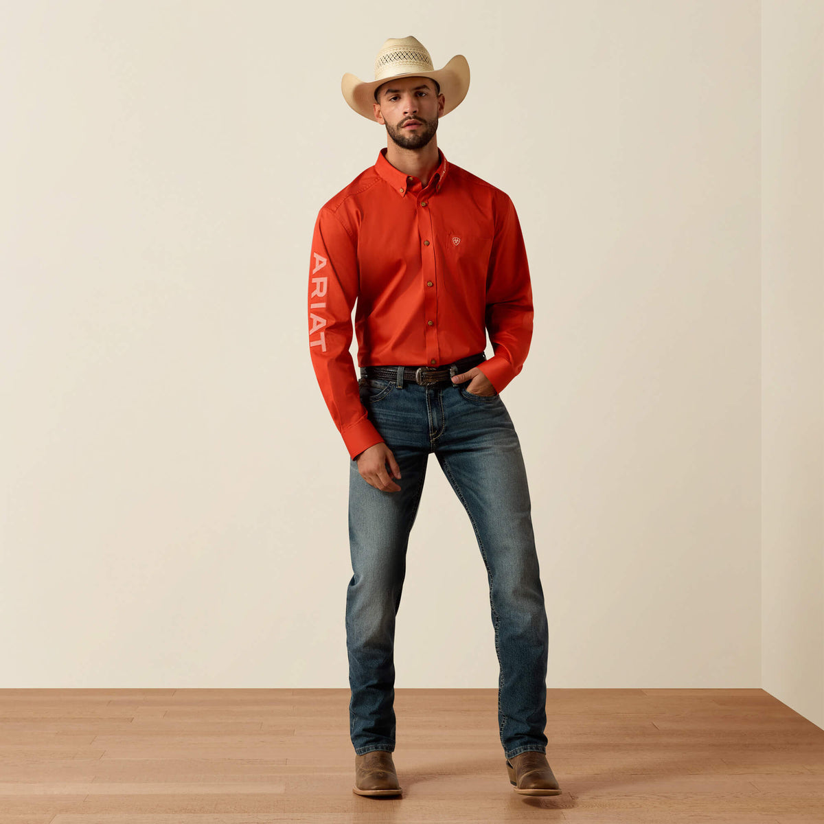 Ariat Premium Team Logo Lightweight Twill Classic Fit Shirt