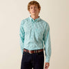 BLUE TURQUOISE STEER HEAD STRIPE