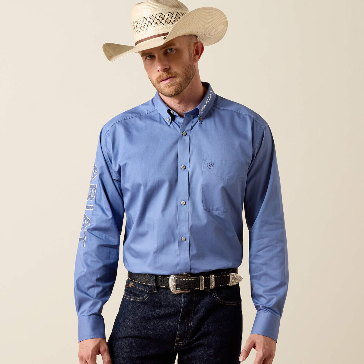 Ariat Recommended Team Logo Lightweight Twill Classic Fit Shirt