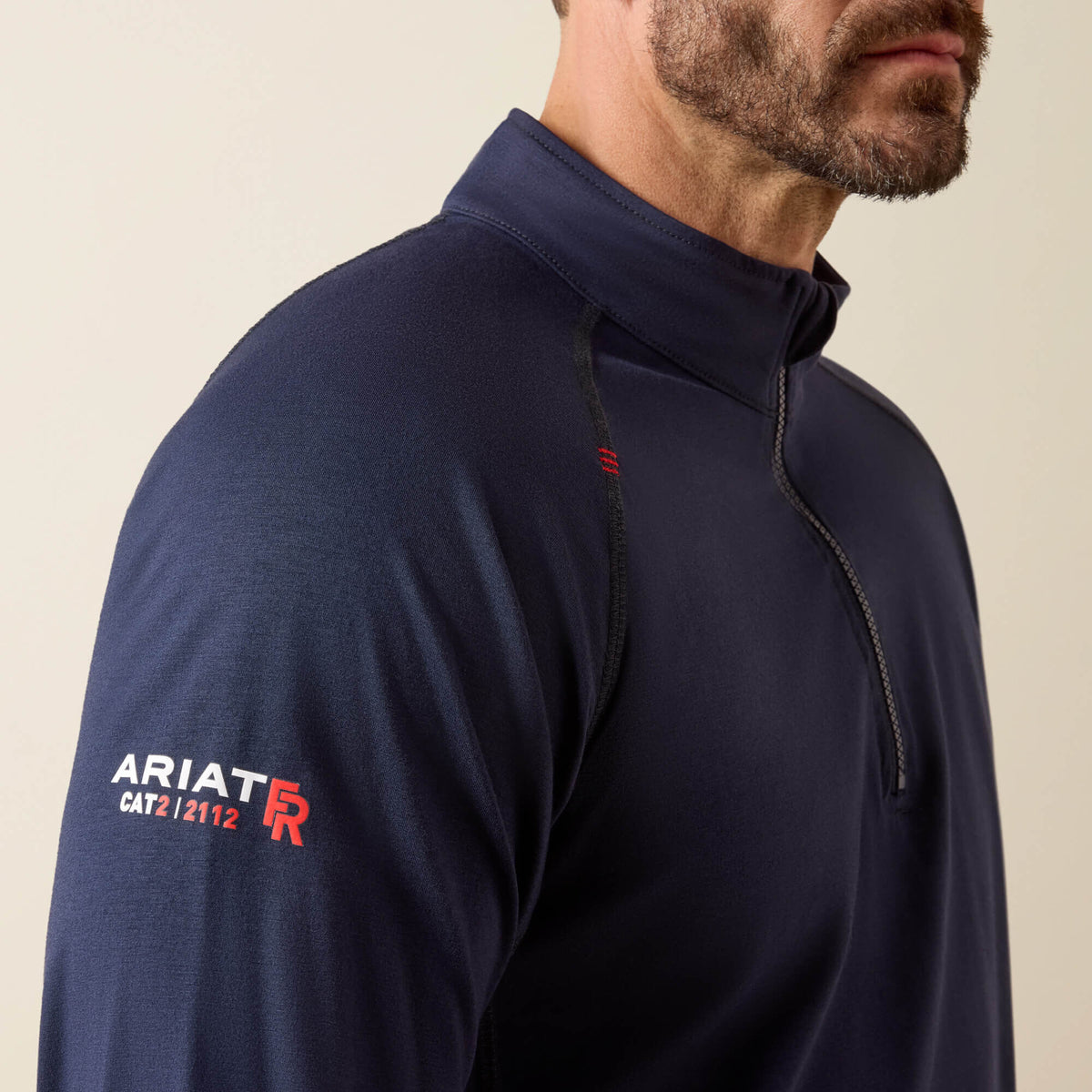 Ariat Classic FR Combat Stretch Patriot 1/4 Zip Work Shirt