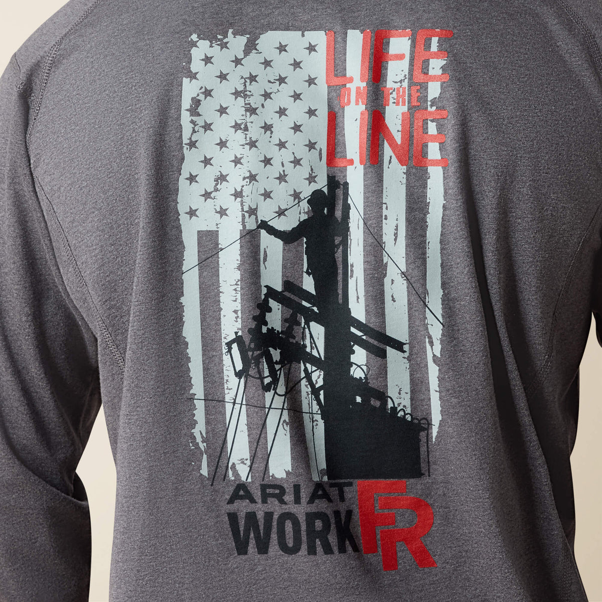 Ariat Trusted FR Air Life on the Line Graphic Top