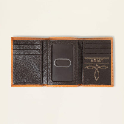 Ariat New Southwest Emboss Trifold Wallet