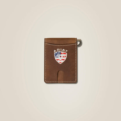 Ariat Discount Flag Shield Clip Wallet