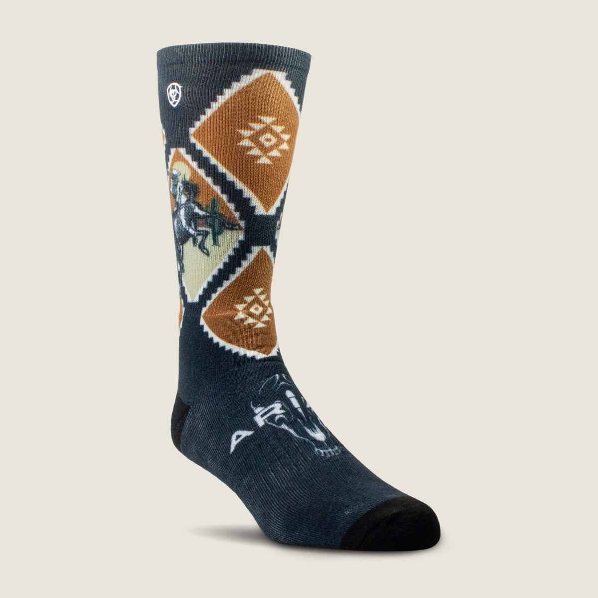 Ariat Latest Southwest Rider Crew Sock 2 Pair Pack