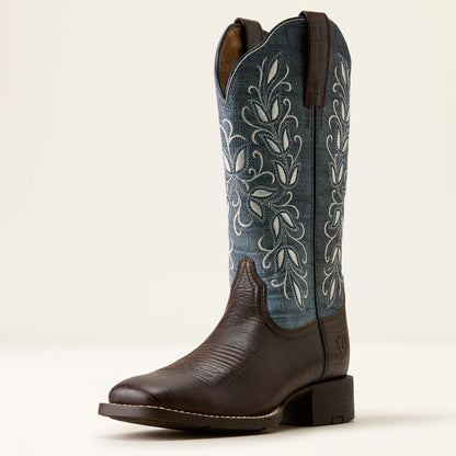 Ariat Essential Round Up Holly Wide Square Toe Western Boot