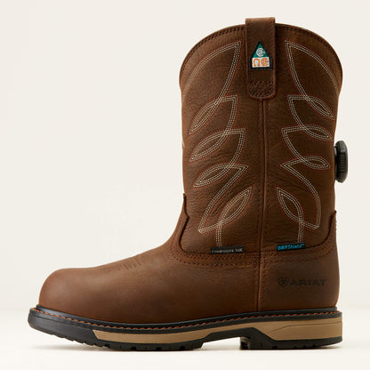 Ariat Deals Riveter Pull-On BOA CSA Waterproof Composite Toe Work Boot