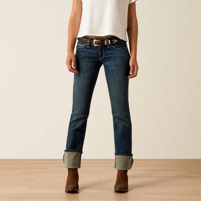 Ariat Everyday R.E.A.L. Mid Rise Stretch Icon Stackable Straight Leg Jean