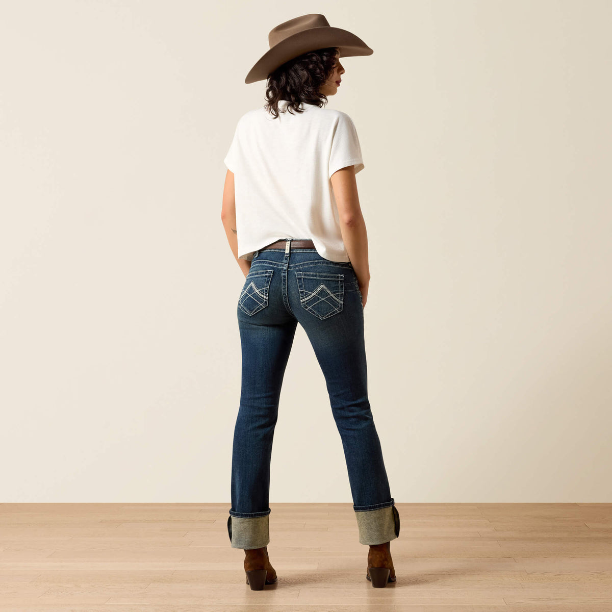 Ariat Everyday R.E.A.L. Mid Rise Stretch Icon Stackable Straight Leg Jean