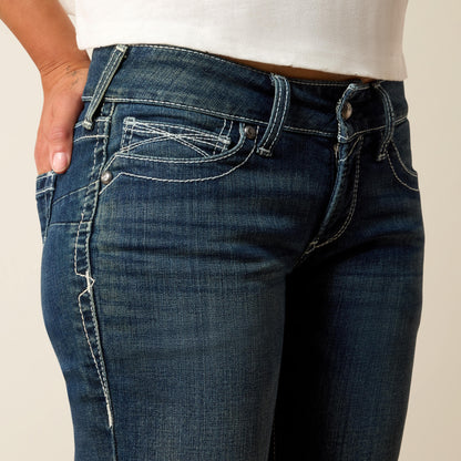 Ariat Everyday R.E.A.L. Mid Rise Stretch Icon Stackable Straight Leg Jean