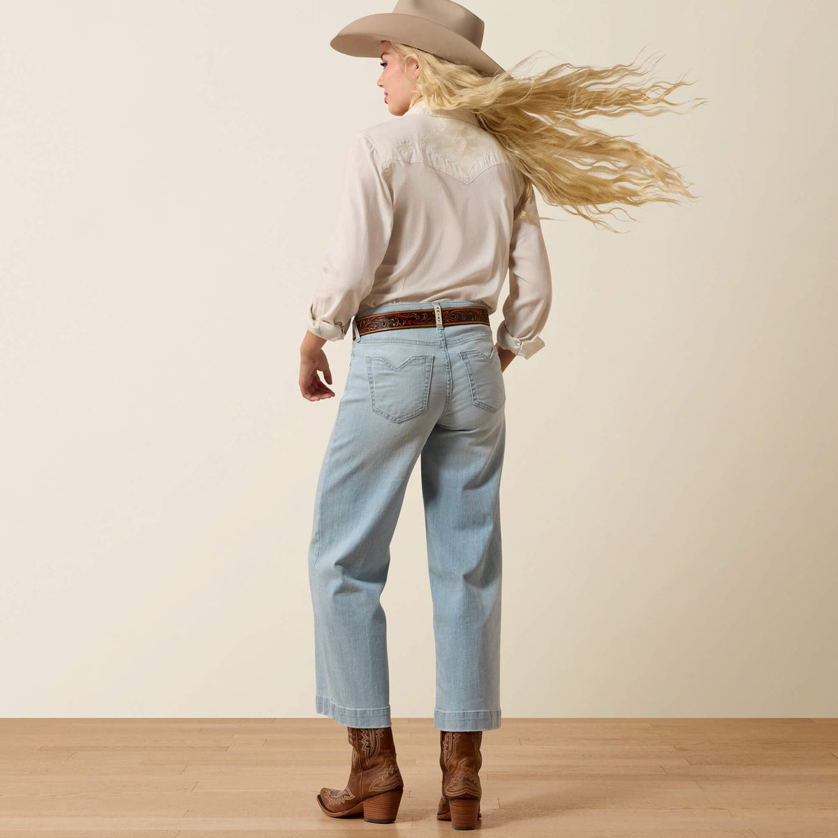 Ariat Premium Perfect Rise Clare Wide Leg Crop Jeans