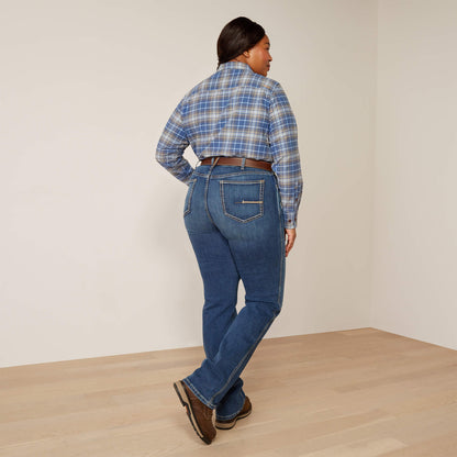 Ariat Top Pick Rebar High Rise Riveter DuraStretch Straight Leg Jeans