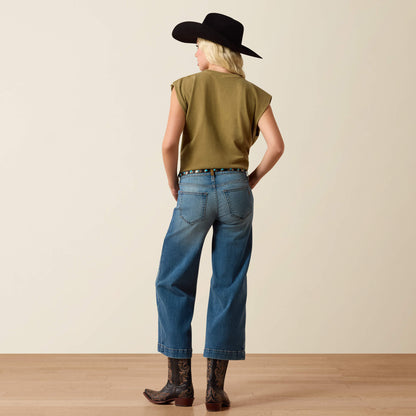 Ariat Premium Perfect Rise Jazmine Wide Leg Crop Jeans