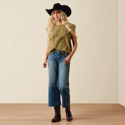 Ariat Premium Perfect Rise Jazmine Wide Leg Crop Jeans