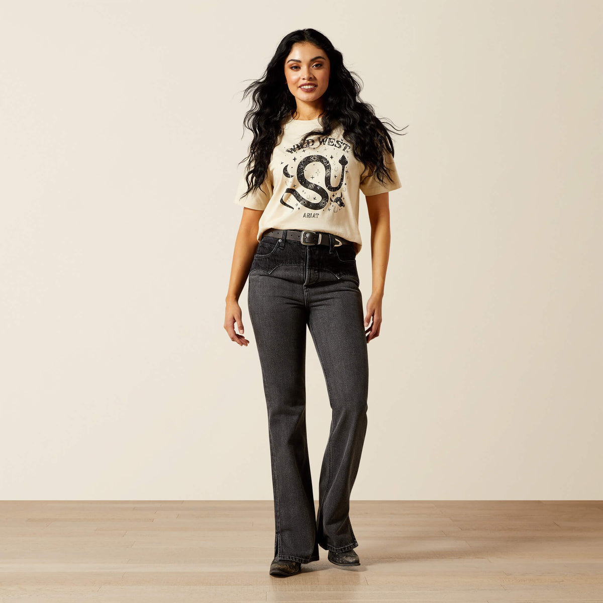 Ariat Great Value Ultra High Rise Cheyenne Yoke Tomboy Boot Cut Jean