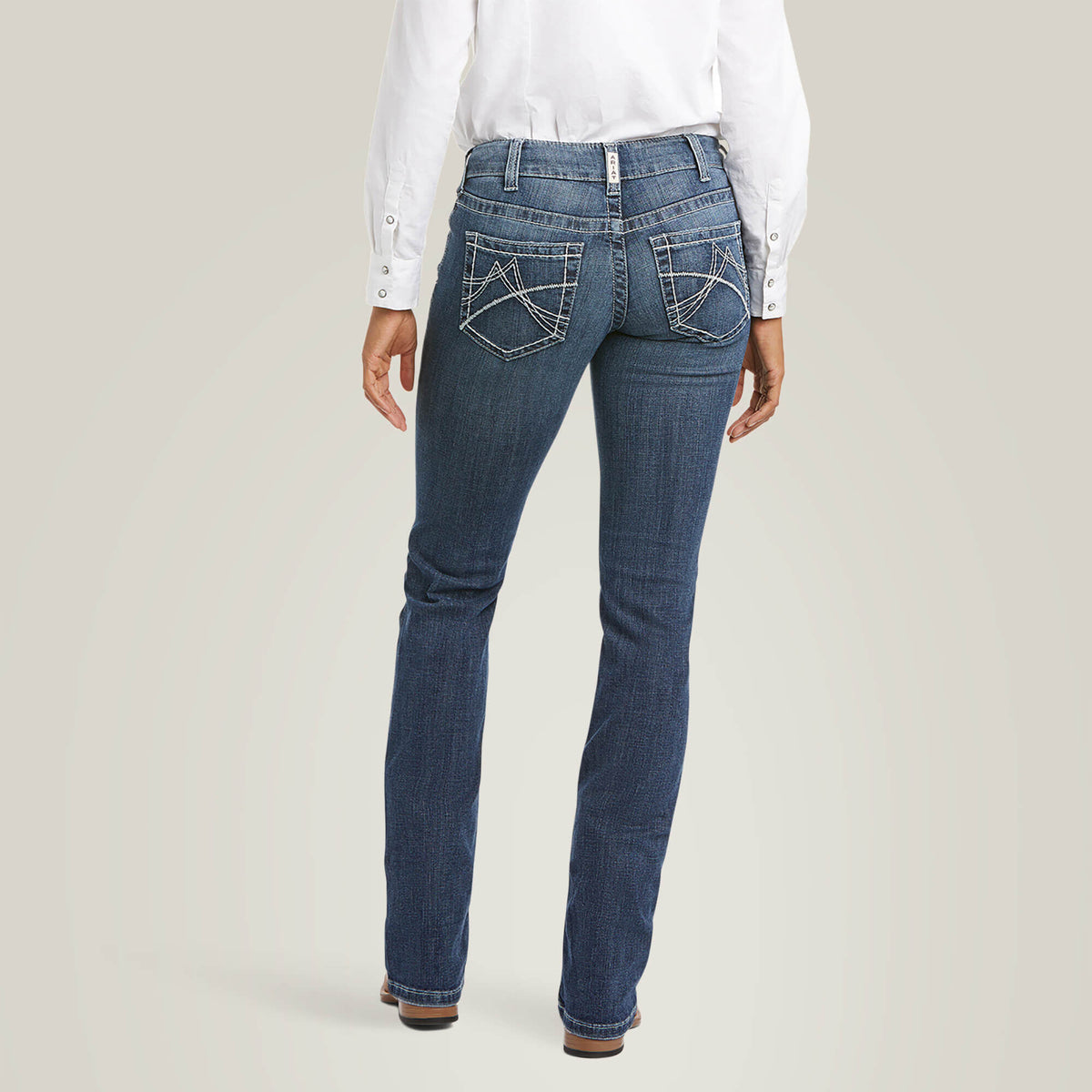 Ariat Classic Arrow Fit Mid Rise Gianna Straight Leg Jeans