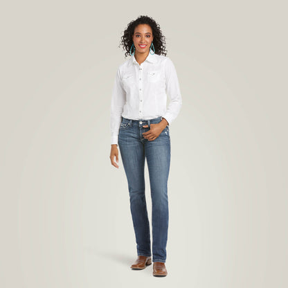 Ariat Classic Arrow Fit Mid Rise Gianna Straight Leg Jeans