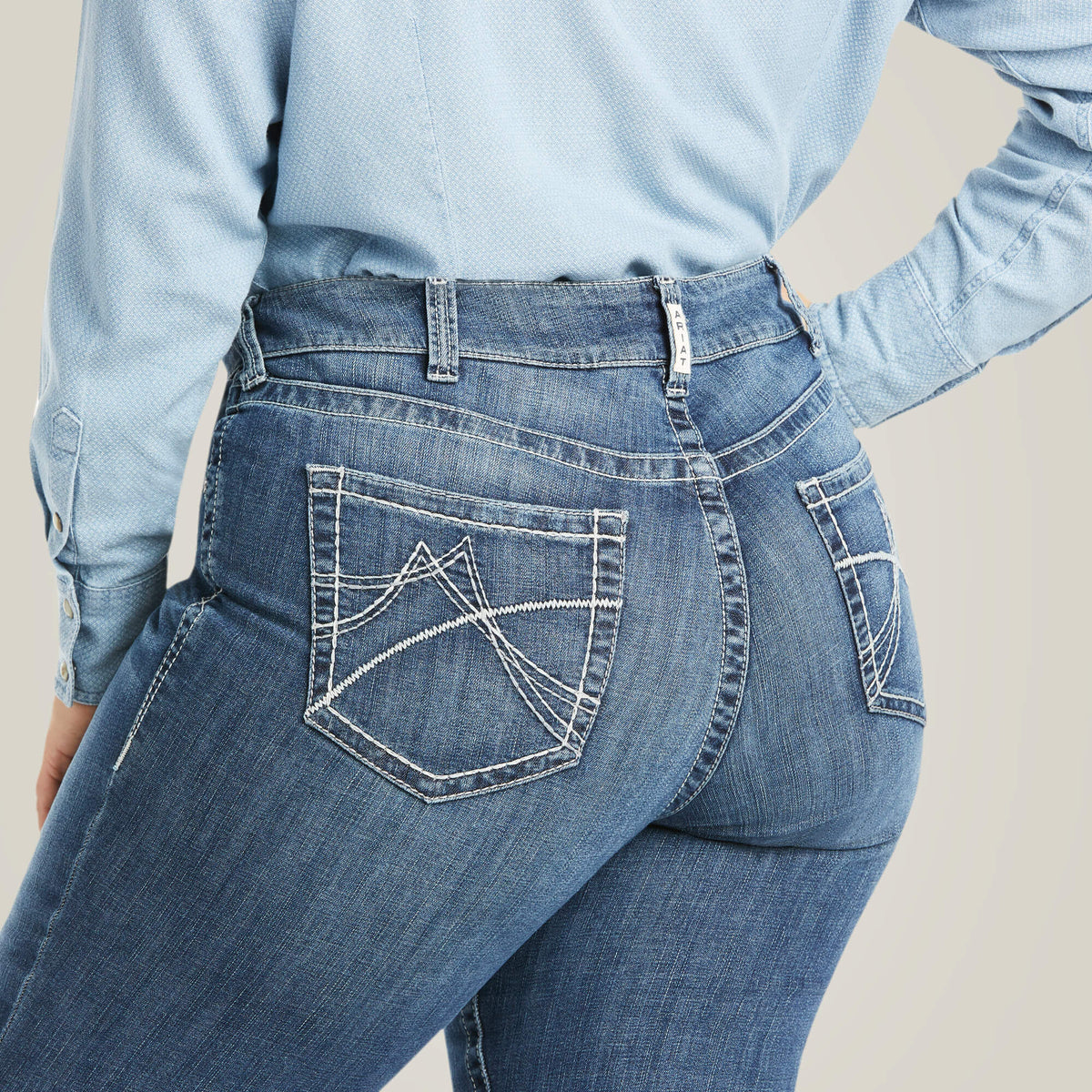 Ariat Classic Arrow Fit Mid Rise Gianna Straight Leg Jeans