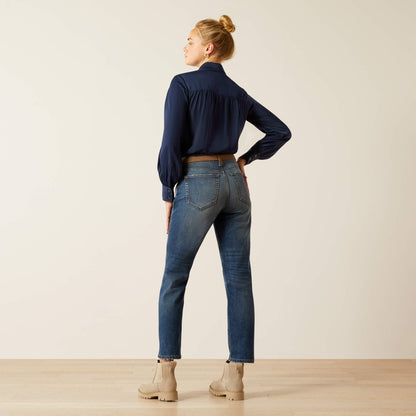 Ariat Best Seller High Rise Bridle Slim Straight Leg Jeans
