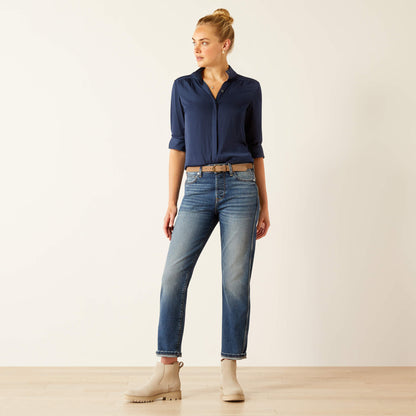 Ariat Best Seller High Rise Bridle Slim Straight Leg Jeans